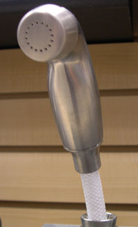 kitchen sink sprayer can supply supply warm water too.